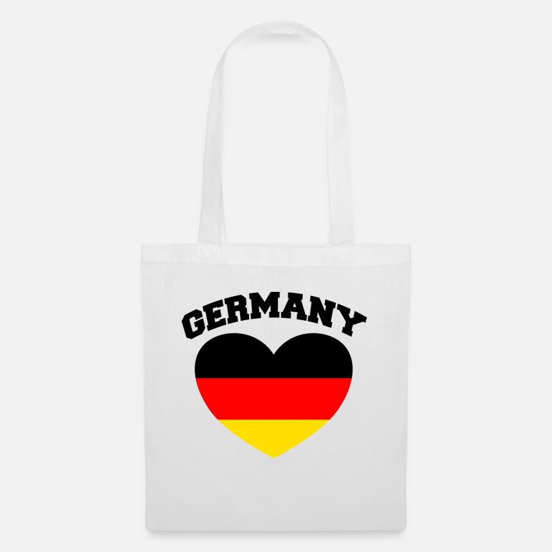 GERMANY HERZ - Stoffbeutel - Weiß