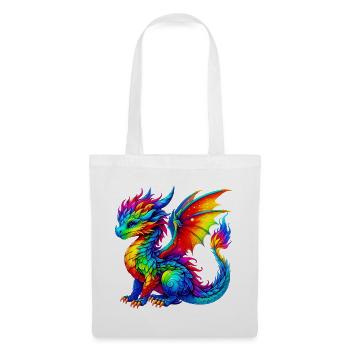 Dragon - Sac en tissu - blanc - Devant