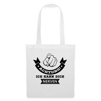 Je peux t’énerver - Sac en tissu - blanc - Devant