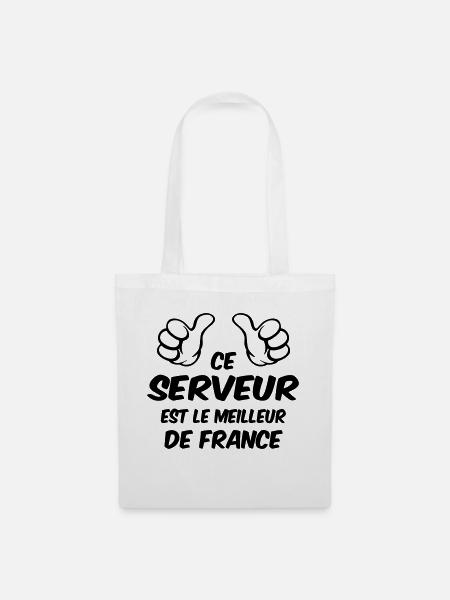 BESTER SERVER - Stoffbeutel - Weiß