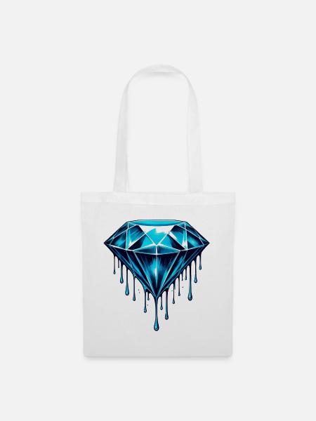 Diamant - Stoffbeutel - Weiß