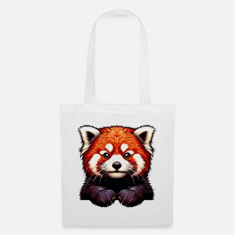 Red panda - Tote Bag - white