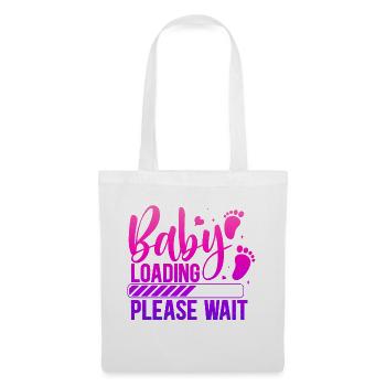 Baby loading babes women mother design newborn - Tote Bag - white - Front