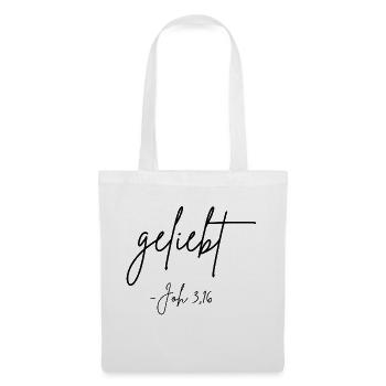 geliebt - Stoffbeutel - Weiß - Vorne