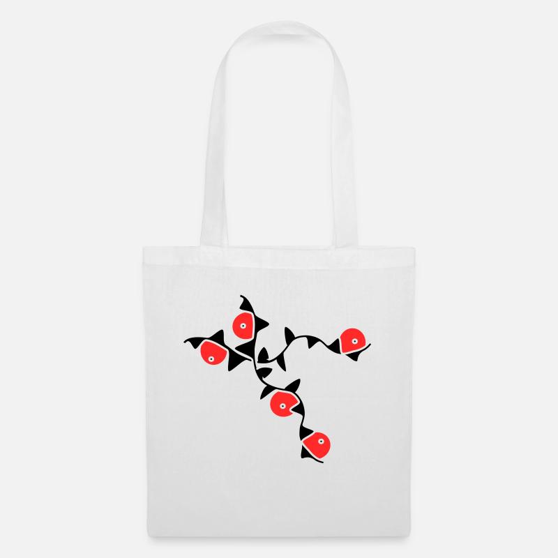 Flower tendrils - Tote Bag - white
