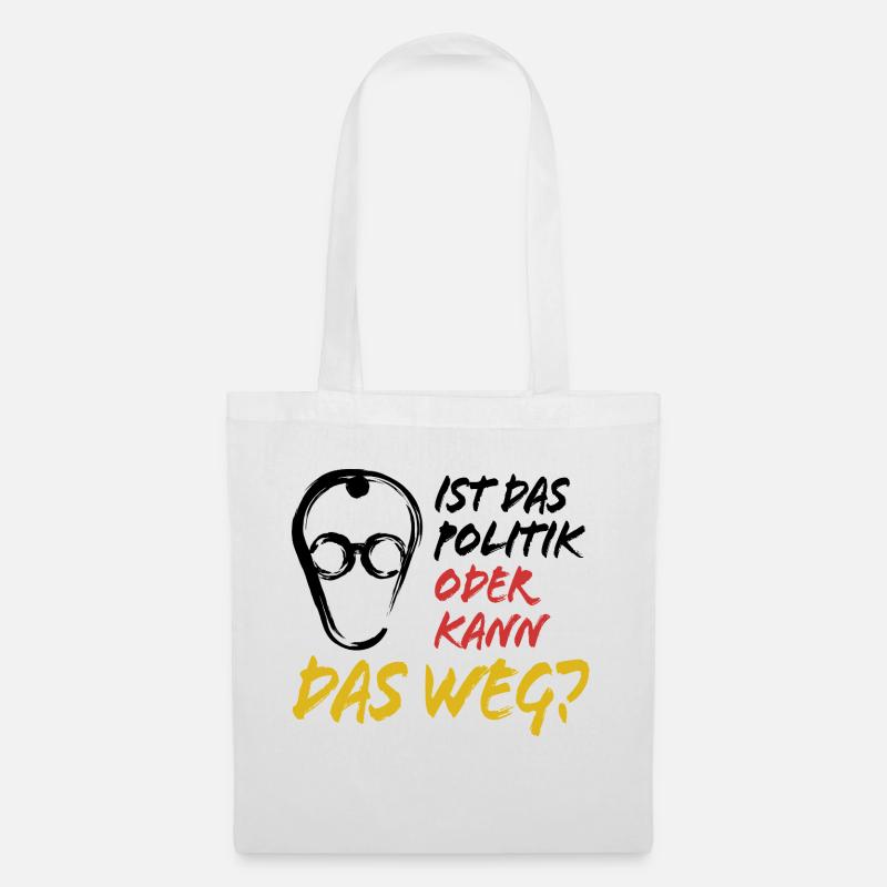 Merz - Ist das Politik oder kann das weg - Stoffbeutel - Weiß
