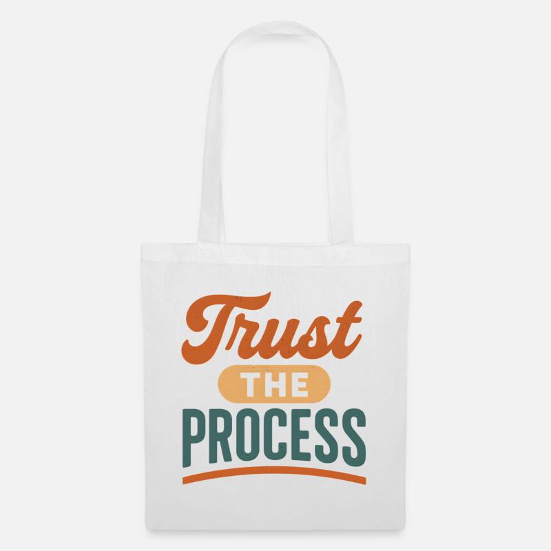 Trust the Process Retro Print - Tote Bag - white