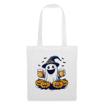 Halloween Ghost Ghost Beer Alcohol Funny - Tote Bag - white - Front
