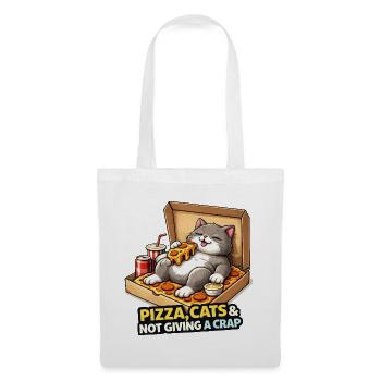 Pizza Cats Attitude - Tote Bag - white - Front