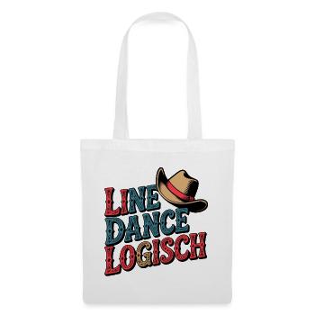 Line Dance Logisch - Stoffbeutel - Weiß - Vorne