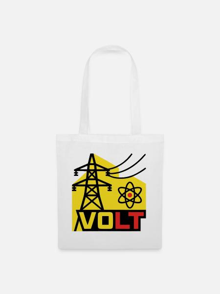 Hochspannung Volt Logo - Stoffbeutel - Weiß