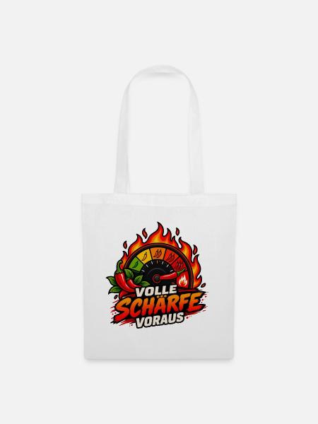 Volle Schärfe Voraus - Stoffbeutel - Weiß