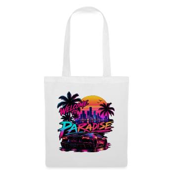 Neon Paradise - Stoffbeutel - Weiß - Vorne