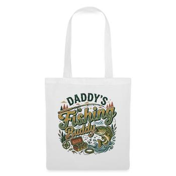 Daddy's Fishing Buddy Outdoor-Campingsee - Stoffbeutel - Weiß - Vorne