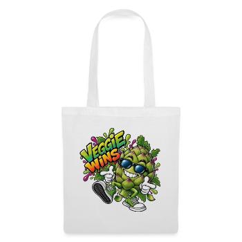 Veggie Wins Artischocke - Stoffbeutel - Weiß - Vorne