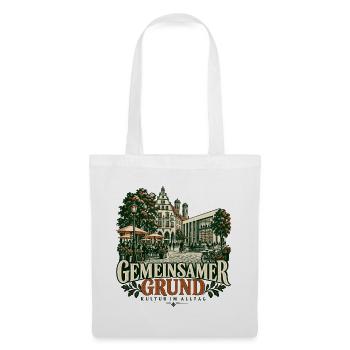 Gemeinsamer Grund Kultur Alltags - Stoffbeutel - Weiß - Vorne