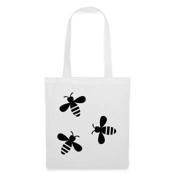 Bienen - Stoffbeutel - Weiß - Vorne
