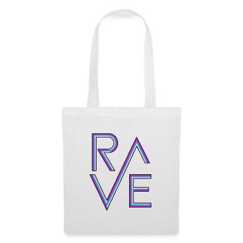Rave Neon - Stoffbeutel - Weiß - Vorne