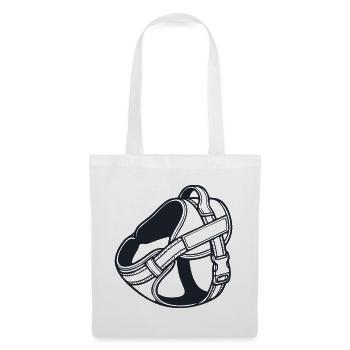 Hundegeschirr Brustgeschirr Icon - Stoffbeutel - Weiß - Vorne