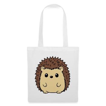 Lustiger Comic Igel Geschenkidee Naturliebhaber z - Stoffbeutel - Weiß - Vorne
