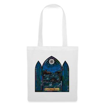Loch Ness Monster Buntglas - Stoffbeutel - Weiß - Vorne