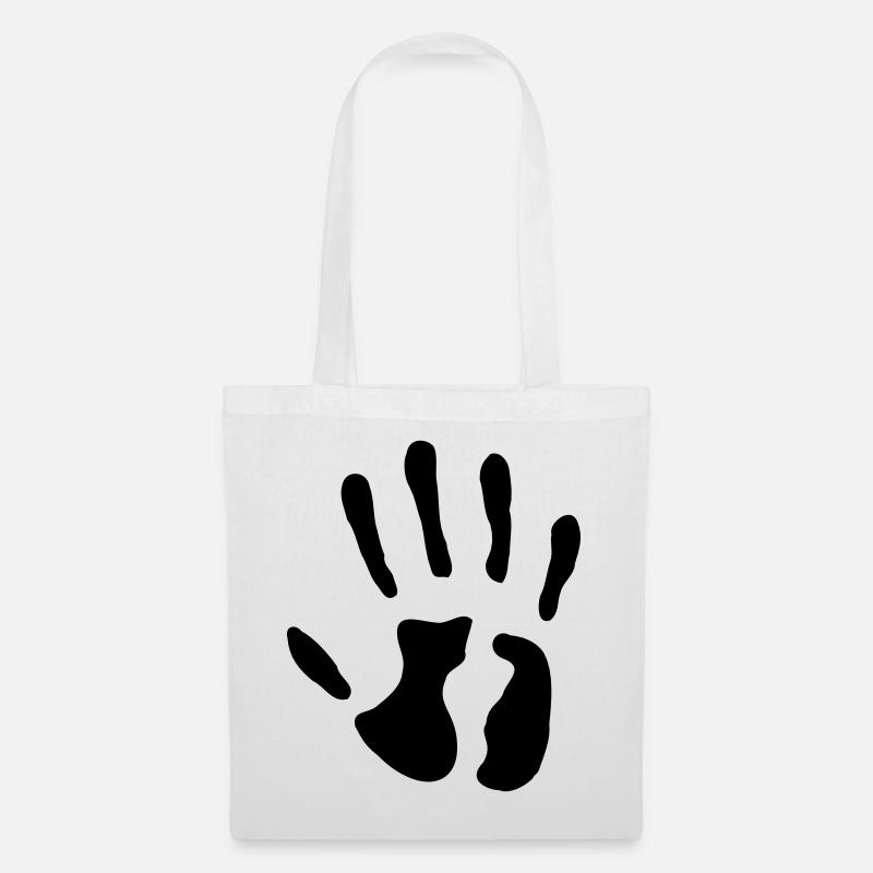 Hand - Geburtstag - 5 Jahre - Stoffbeutel - Weiß