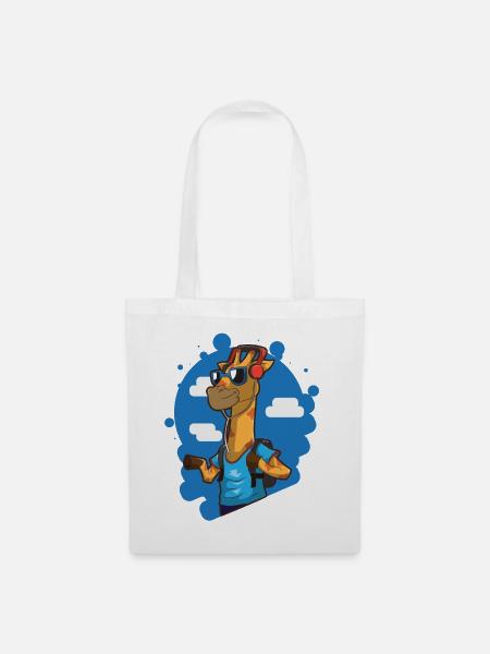 Giraffe - Stoffbeutel - Weiß