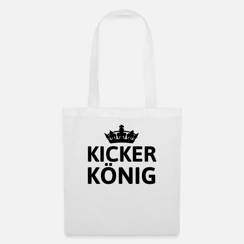 KICKER KÖNIG - Stoffbeutel - Weiß