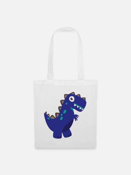Dinosaurier T-Rex - Stoffbeutel - Weiß