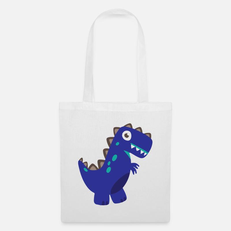 Dinosaurier T-Rex - Stoffbeutel - Weiß