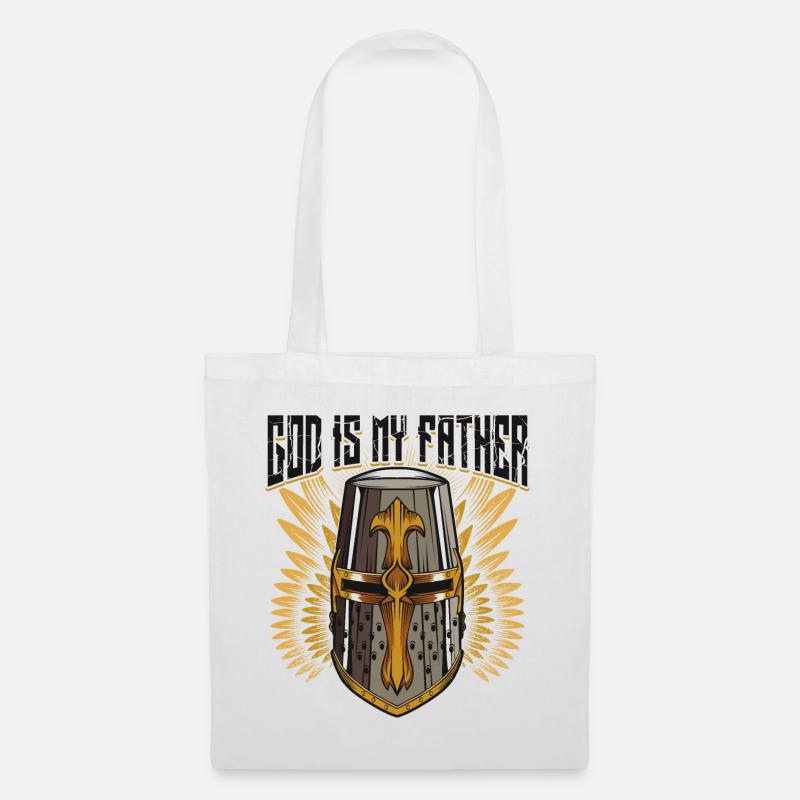 Dieu est mon père - Sac en tissu - blanc