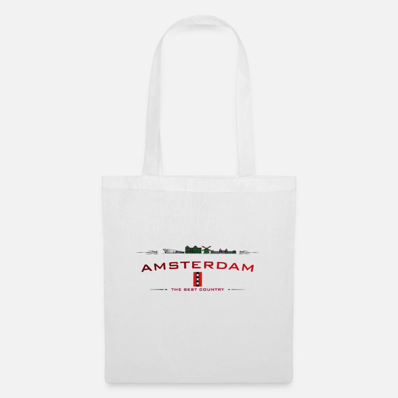 AMSTERDAM - Stoffbeutel - Weiß