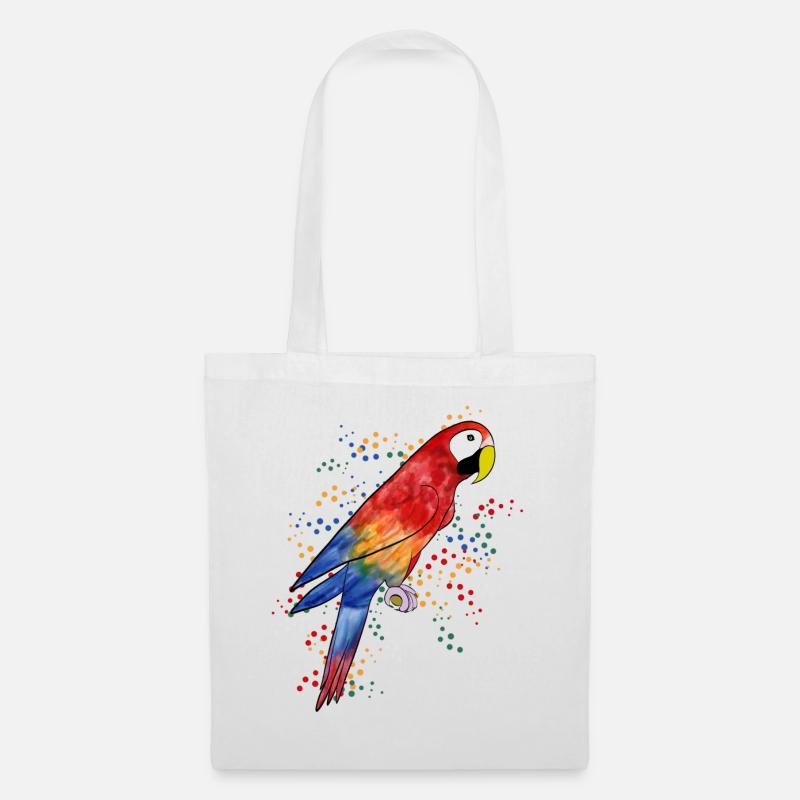 Parrot Macaw - Parrot Macaw - Tote Bag - white