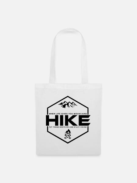 Hike - Stoffbeutel - Weiß