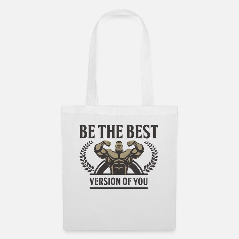 Bodybuilder Body Building Krafttraining Geschenk - Stoffbeutel - Weiß