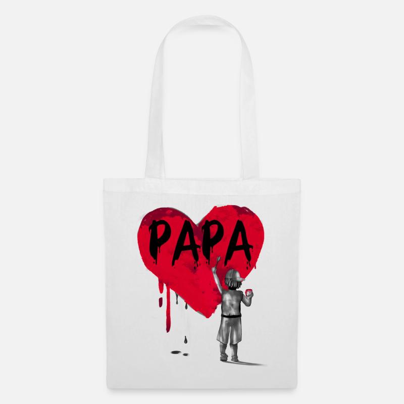 Daddy-son - Tote Bag - white