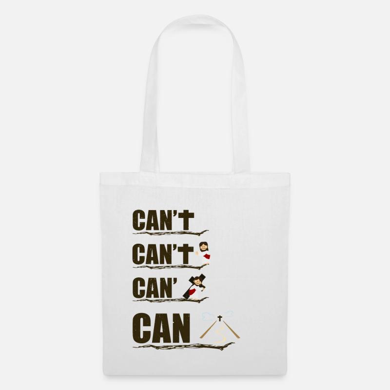 Can't Can Jesus | Konfirmation Kommunion Geschenk - Stoffbeutel - Weiß