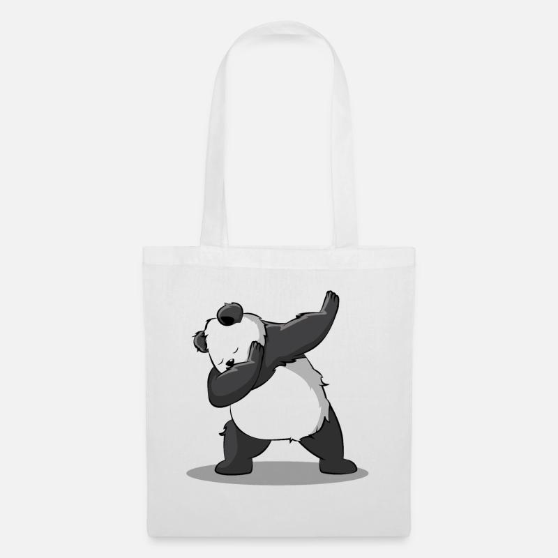 Panda Dab Dabbing Bär Lustiger Süßer Geschenk - Stoffbeutel - Weiß