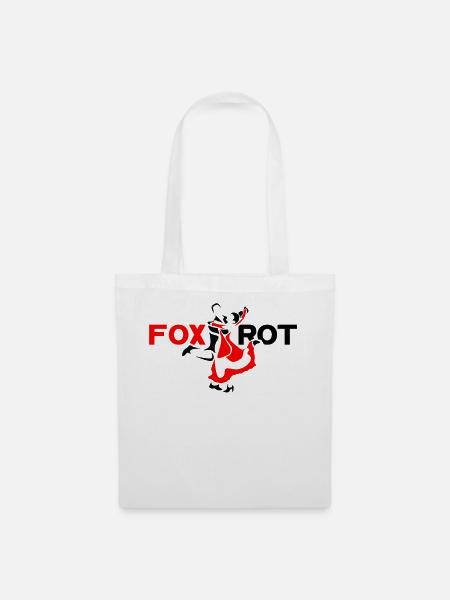 Foxtrott tanzen - Stoffbeutel - Weiß