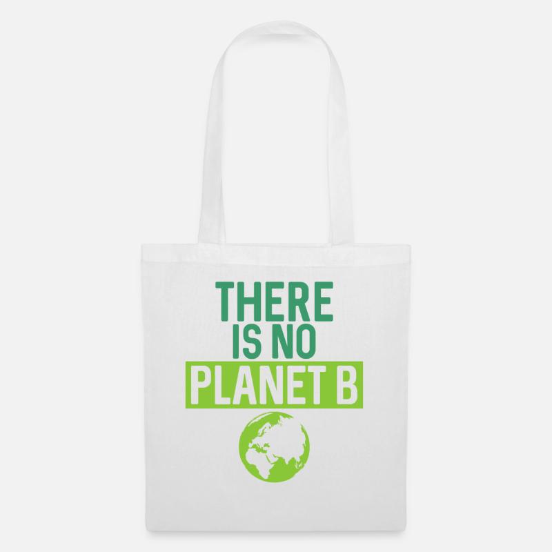Es gibt kein Planet B Support Green - Stoffbeutel - Weiß