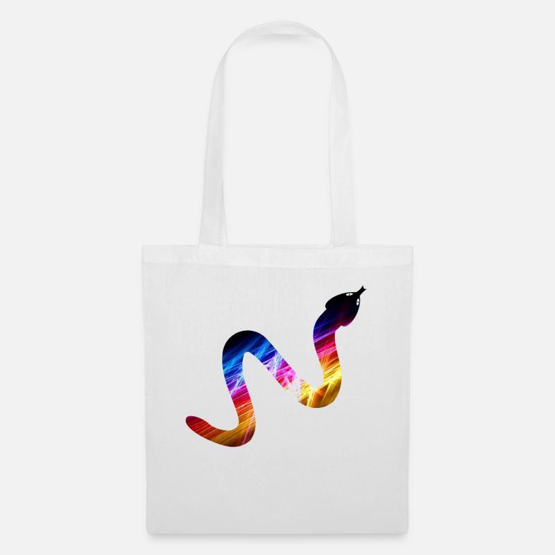Snake - snake - Tote Bag - white