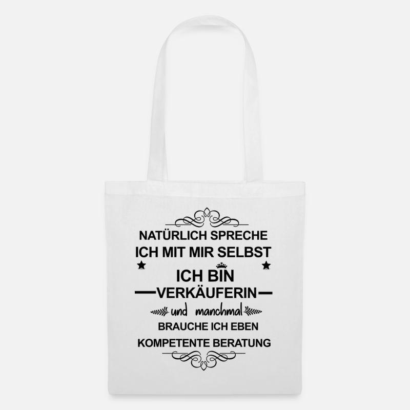 Beruf Verkäuferin - Stoffbeutel - Weiß