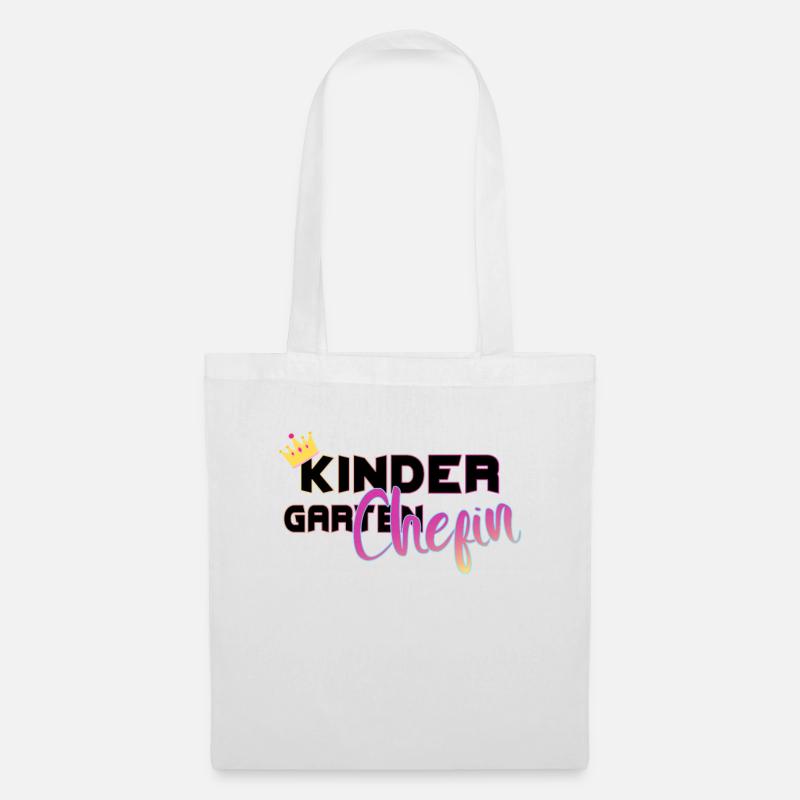 cooles Kindergarten Chef Chefin Geschenk - Stoffbeutel - Weiß