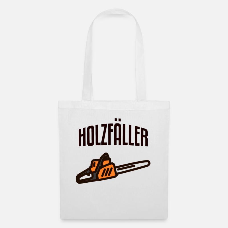 Holzfäller Baumfäller Axt - Stoffbeutel - Weiß