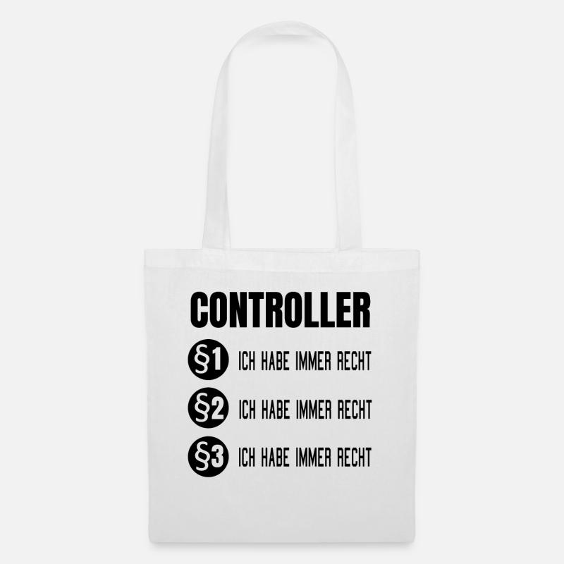 Controller Controlling BWL Geschenk Idee - Stoffbeutel - Weiß