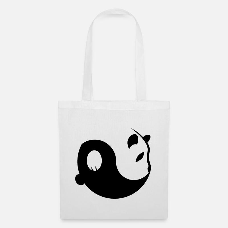 Yin Yang Panda - Stoffbeutel - Weiß