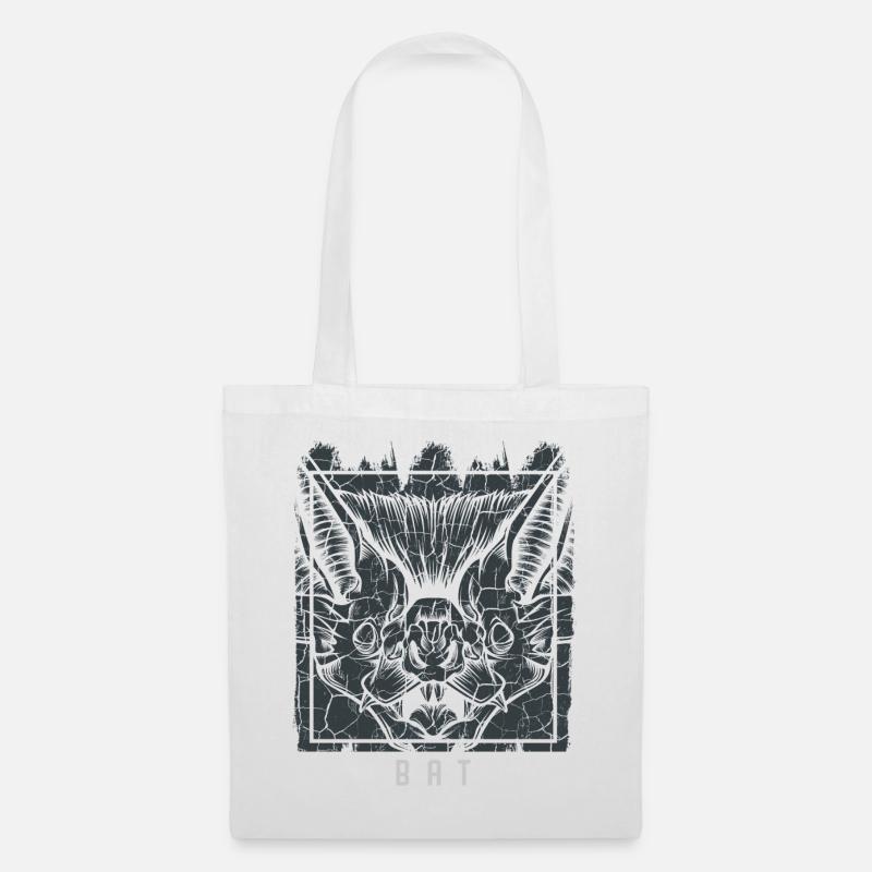 bat - Tote Bag - white