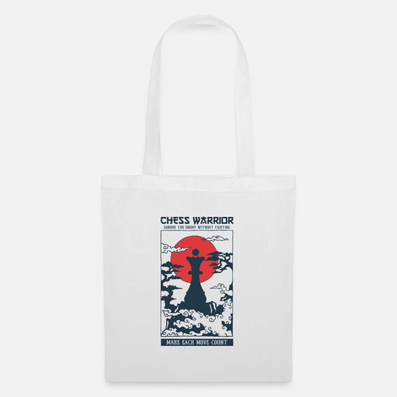 Temple Chess Warrior Queen - Tote Bag - white