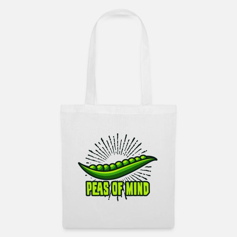 Peas bean funny gift gift idea - Tote Bag - white