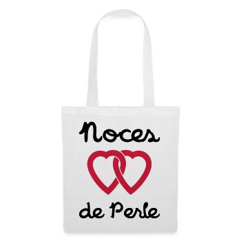 Noces de Perle - Sac en tissu - blanc - Devant